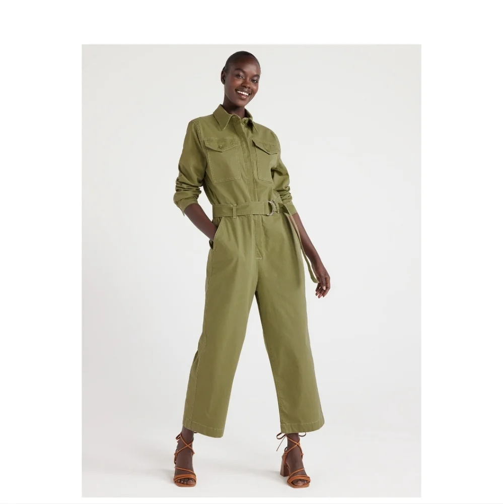 FREE ASSEMBLY GREEN STRETCHY SIZE XXL JUMPSUIT - Picture 3 of 6